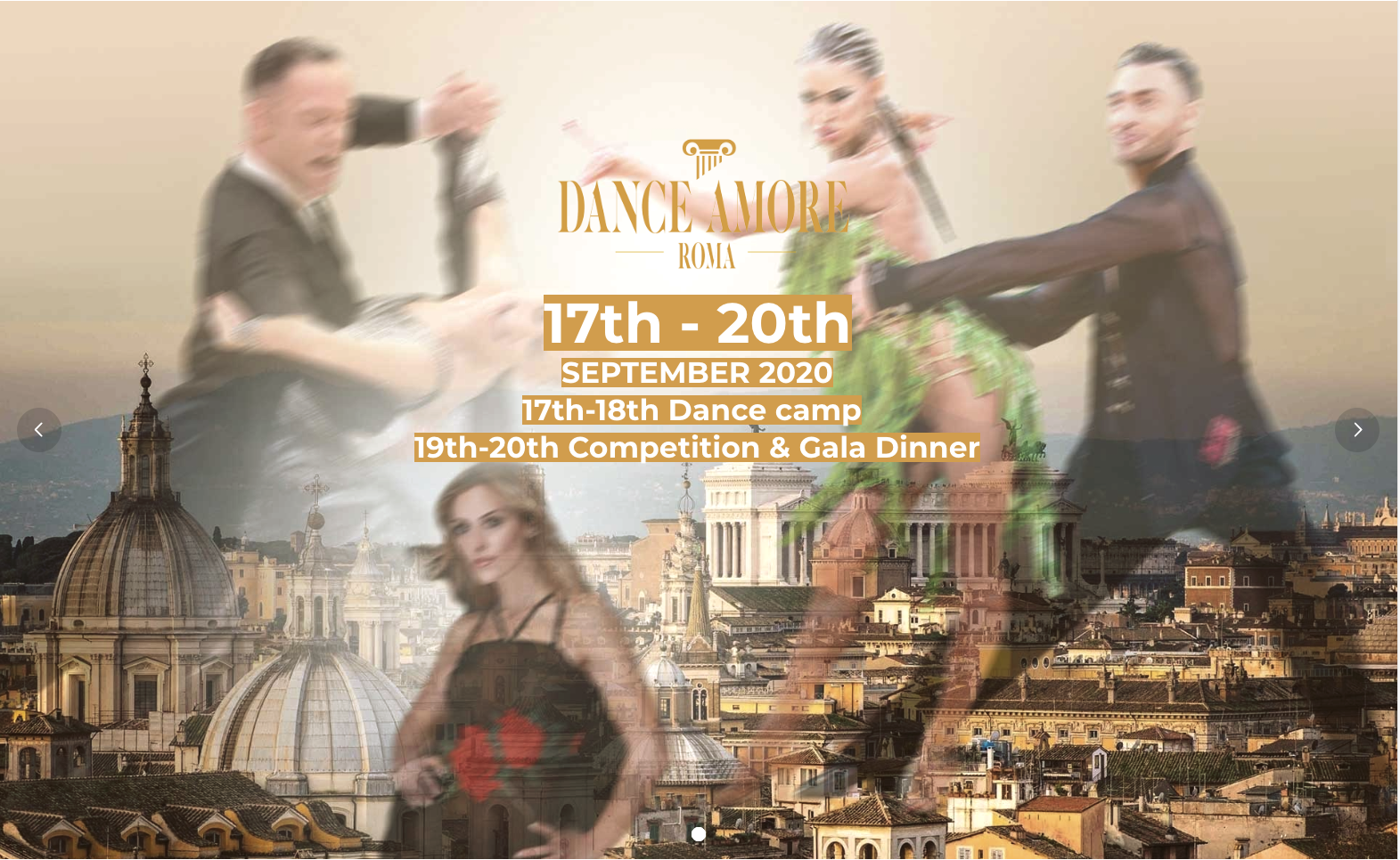 ダンスアモーレ ローマ 2020　トレーニングキャンプ ＆ 競技会
